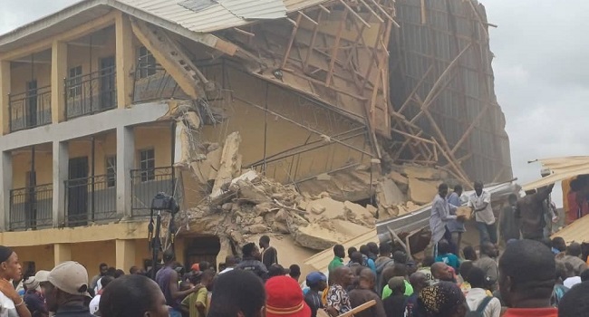 JUST IN:  School building collapses in Plateau  … Many feared dead, injured